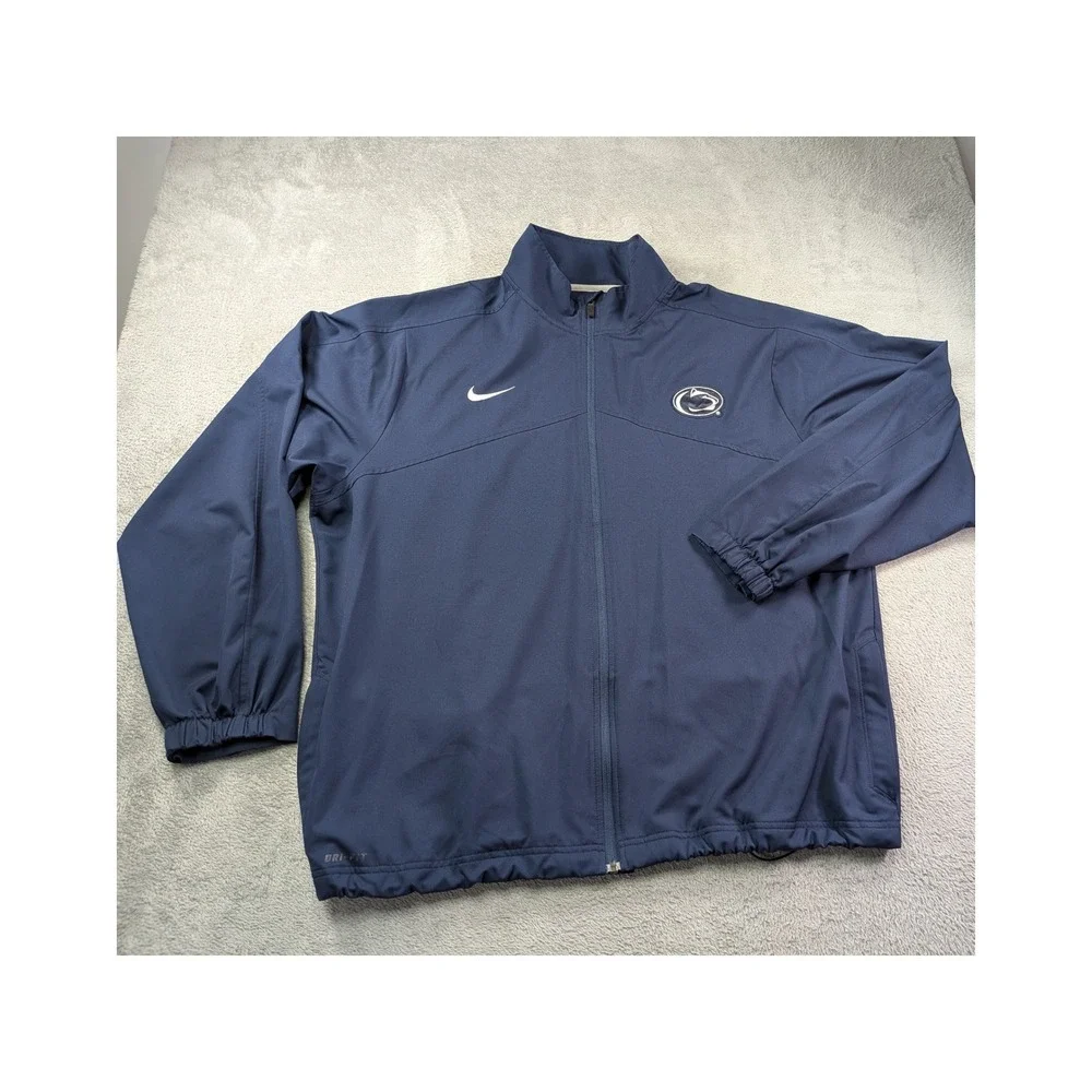 Nike Penn State Nittany Lions Dri-FIT Full Zip Track Jacket Navy Blue 25831X-PE1